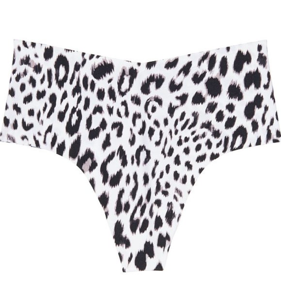 Midi Thong XS No Show NWT VS White Leopard - Picture 12 of 15